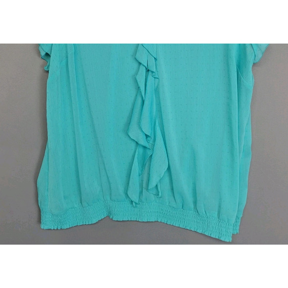 Lane Bryant Dotted Swift Top Womens 23/24 Romantic Career - Picture 5 of 11